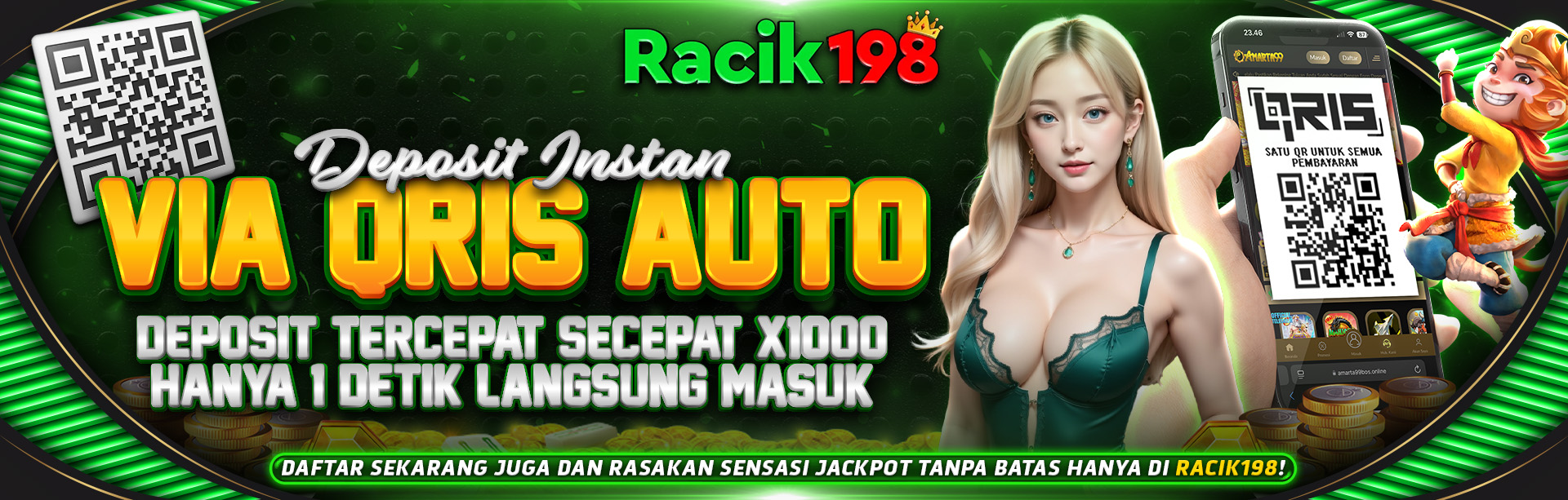 AUTO QR 1 DETIK MASUK